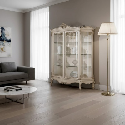 Witryny Szkło Szafa Galota Salon Drewno Kredens Luxury Meble Nowe