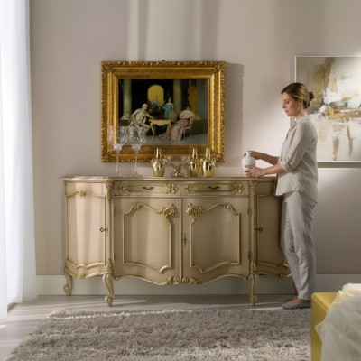 Kredens w stylu Drewno Meble Kredens Nowy włoski design mebli
