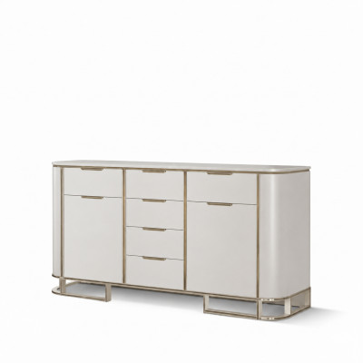 Kredens Włoskie Drewno Meble Design Luxury Biały Kredens Szafa Nowy