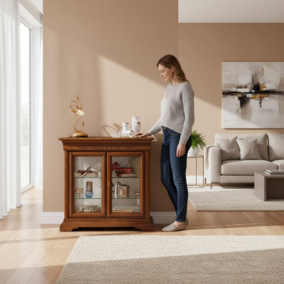 Gablota Italian Luxury Meble Witryny Szafa Szkło Design Szafki