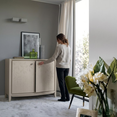 Kredens Szafa Classic Luxury Kredens Living Room Beż