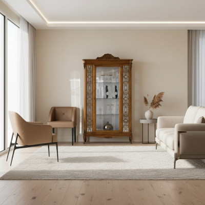 Galota Włoskie luksusowe meble Witryny Kredens Szkło Szafa Design