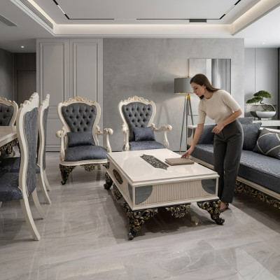 Designerski stolik kawowy do salonu stolik kawowy specjalny urok meble