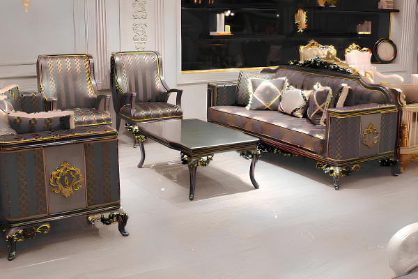 Zestaw do salonu zestaw sofowy naturalne kolory design meble tapicerowane stolik kawowy