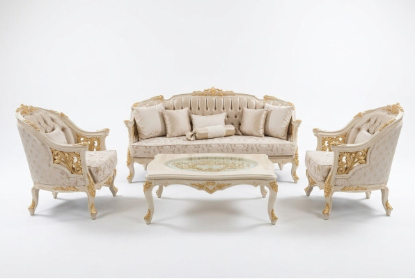 Stylowe Meble do Salonu Zestaw sofowy Zestaw Sofa do Salonu 2x Fotel