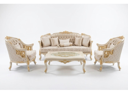 Stylowe Meble do Salonu Zestaw sofowy Zestaw Sofa do Salonu 2x Fotel