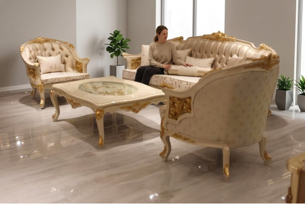 Sofa do salonu Premium Luksusowy Fotel nowoczesny Fotel Zestaw sofowy Nowość