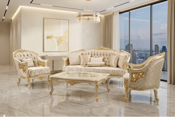 Sofa do salonu Premium Luksusowy Fotel nowoczesny Fotel Zestaw sofowy Nowość