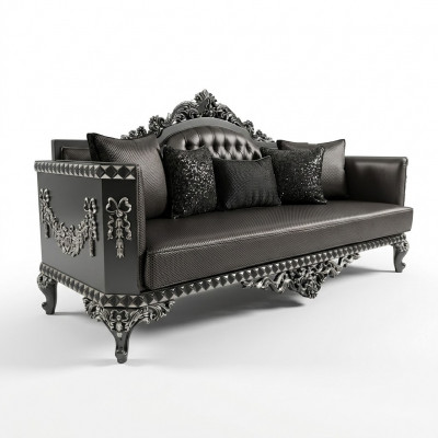 Elegancka sofa trzyosobowa nowoczesna 3 miejsce do siedzenia Stylowa sofa 3 miejsce do siedzenia brązowa