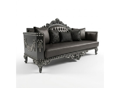 Elegancka sofa trzyosobowa nowoczesna 3 miejsce do siedzenia Stylowa sofa 3 miejsce do siedzenia brązowa