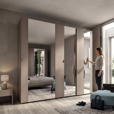 Szafa Luxury Design Sleep Pokój Szafki Sukienki Drewno Szafa