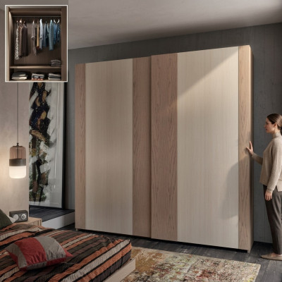 Sypialnia bariera Szafa Drewno luksusowy design Szafki Włochy