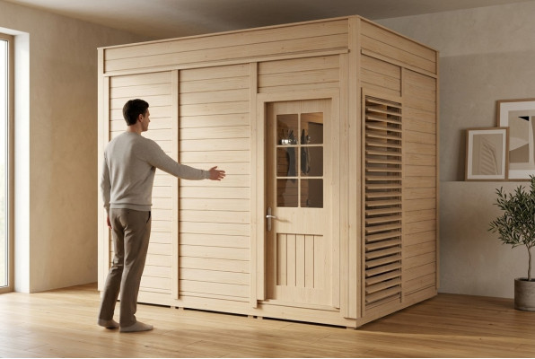 Sauna Drewno Woodpro Sauna ogrodowa Drewniana Sauna Zewnętrzna Sauna sucha 345x245x318