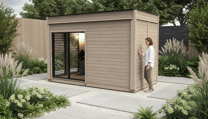 Sauna Drewno Sauna sucha Woodpro Sauna ogrodowa drewniana Sauna zewnętrzna Domek