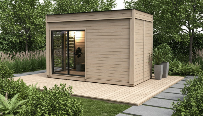 Sauna Drewno Sauna sucha Woodpro Sauna ogrodowa drewniana Sauna zewnętrzna Domek