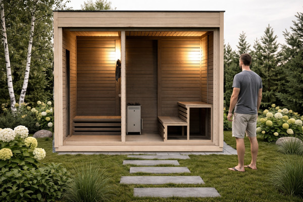 Sauna Drewno sauna sucha ogrodowa sauna drewniana sauna zewnętrzna sauna ogrodowa