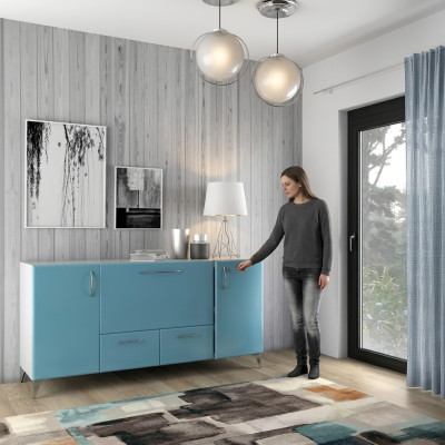 Kredens Baby Blue Luksusowe meblościanki do salonu Meble Komody