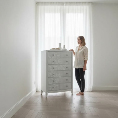 Kredens Design Nowoczesny salon w stylu Komody Stylowy kredens 130cm