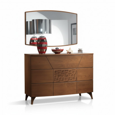 Zestaw Sypialnia Kredens Lustro Luxury Complete Modern Komody 2-częściowy