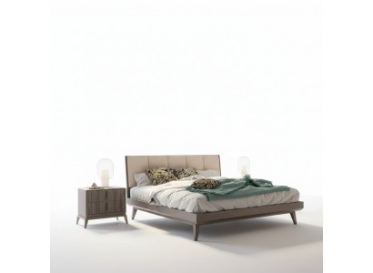 Sypialnia Zestaw Łóżko 2x Szafki nocne Design Luksusowe nowe 3-częściowe Nowoczesne łóżka