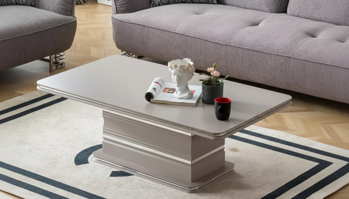 stolik kawowy nowy stolik do salonu Stolik sofa rozkładana beż Drewno