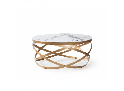 stolik kawowy Meble Tabela Luxury Gold Modern Living Room Design Stal nierdzewna
