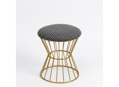Podnóżek Stołek Cube Luxury Meble Design Style Lounge Club Materiał