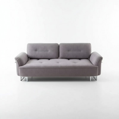 Sofa 3 miejsce do siedzenia Włókienniczy Living Room Design Modern New Luxury Biały szary