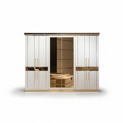 Szafa Biała Sypialnia Materiał Drewno Szafa Luxury Modern