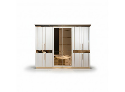 Szafa Biała Sypialnia Materiał Drewno Szafa Luxury Modern