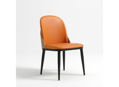 Orange Krzesło jadalnia Meble designerskie jednoosobowe Drewno Włókiennicze Krzesła