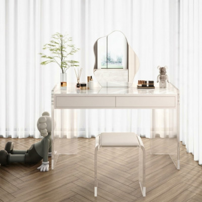 Białe Stillvoler Toaletka Design Sypialnia Szuflady Meble Drewniane