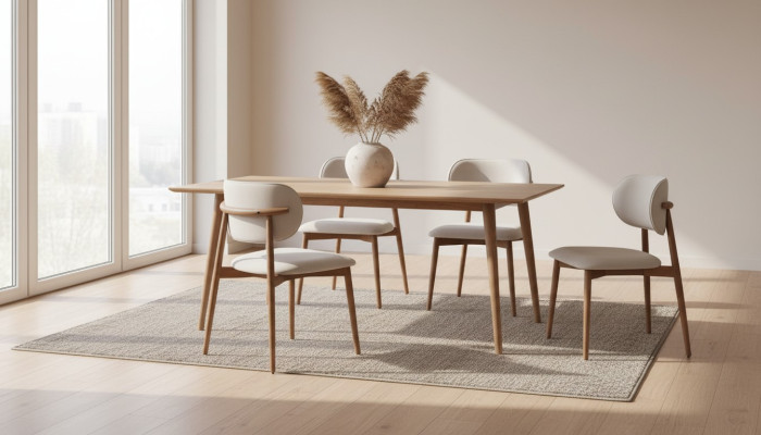 Białe designerskie krzesło tekstylne jednomiejscowe Stylowe krzesła do jadalni Krzesła