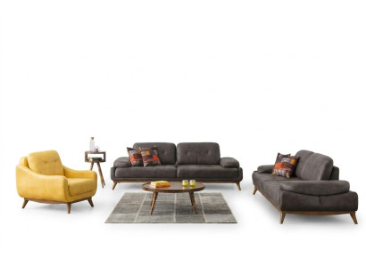 Stylowy designerski salon Ustawić trzyosobowy nowoczesny Fotel 2-częściowy