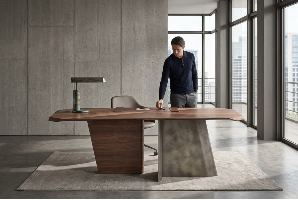 Designerski Stół obiadowy Brown Luksusowy Drewniany Stół do jadalni Wysokiej Jakości Meble