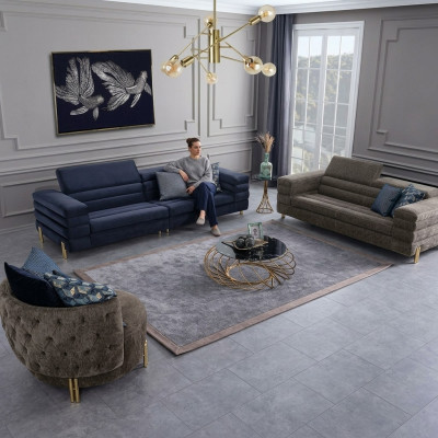 Zestaw do salonu Zestaw sofowy 431 miejsce do siedzenia Luxury Meble Design Meble tapicerowane