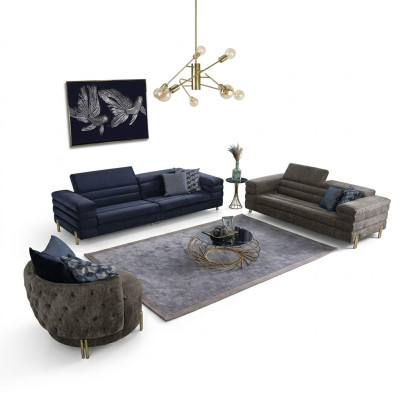 Zestaw do salonu Zestaw sofowy 431 miejsce do siedzenia Luxury Meble Design Meble tapicerowane