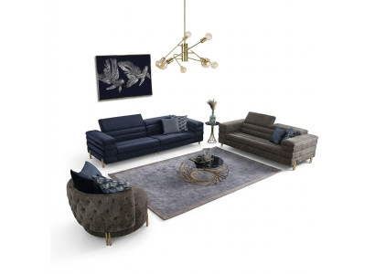 Zestaw do salonu Zestaw sofowy 431 miejsce do siedzenia Luxury Meble Design Meble tapicerowane