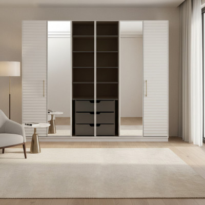 Projektant Szafa z Lustro Sypialnia Luxury Meble Szafa