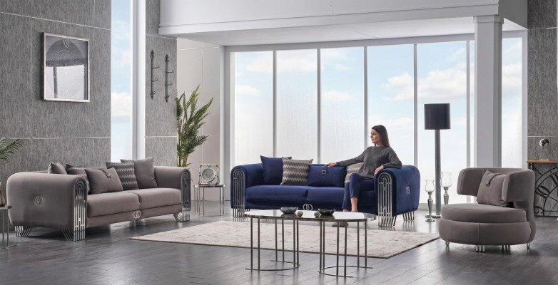 Zestaw sofowy 331 miejsce do siedzenia Luksusowy zestaw materiałów 3 szt. Sofa tapicerowana Włókienniczy Meble