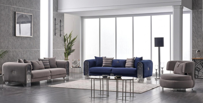Zestaw sofowy 331 miejsce do siedzenia Luksusowy zestaw materiałów 3 szt. Sofa tapicerowana Włókienniczy Meble