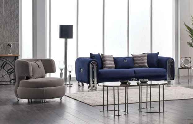 Luksusowy Zestaw sofowy Kanapa Meble 3+1 miejsce do siedzenia Kanapy Sofa Podkładka Meble 2-częściowa