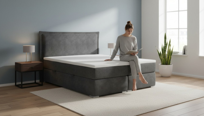 Łóżko Sypialnia Podwójne łóżko Luxury Modern Meble Designer Podkładka Box Spring Bed