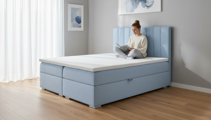 Podwójne łóżko Sypialnia Designer Łóżko Modern Box Spring Bed Luxury Meble