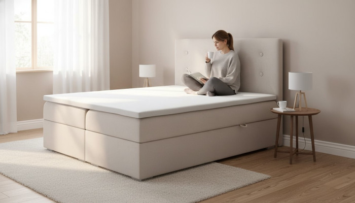 Sypialnia Łóżko Luksusowe Podwójne łóżko Style Nowoczesne łóżko tapicerowane Designer Włókiennicze Meble