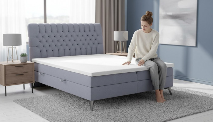 Chesterfield Łóżko Podkładka Design luksusowe Podwójne łóżko Sypialnia z łóżkiem sprężynowym