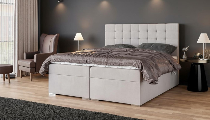Łóżko Meble Modern Design Podwójne łóżko Luksusowe łóżko Sypialnia Włókiennicze Box Spring Bed