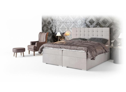Łóżko Meble Modern Design Podwójne łóżko Luksusowe łóżko Sypialnia Włókiennicze Box Spring Bed