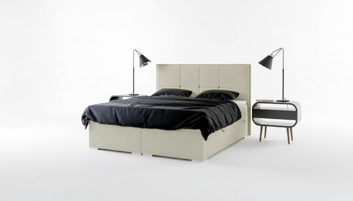 Sypialnia Łóżko Podkładka Materiał Design Luxury Meble Podwójne łóżko z materacem sprężynowym