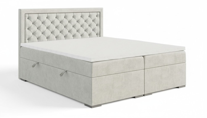 Sypialnia Łóżko Luxury Meble Style Modern Box Bed Design Podwójne łóżko